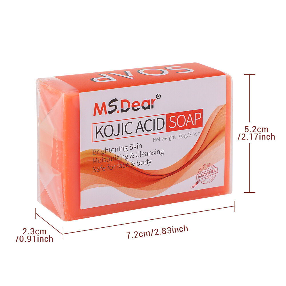2Pcs Kojic Acid Soap Acne Dark Spot Remover Skin Lightening Whitening Face Body