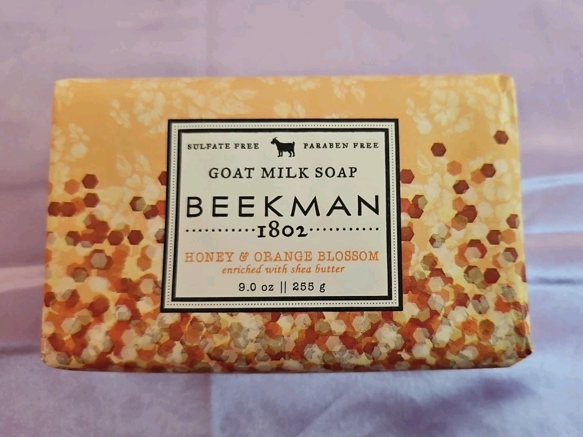 Beekman 1802 Honey & Orange Blossom Goat Milk Soap, 9 oz. JUMBO SIZED Bar – NEW