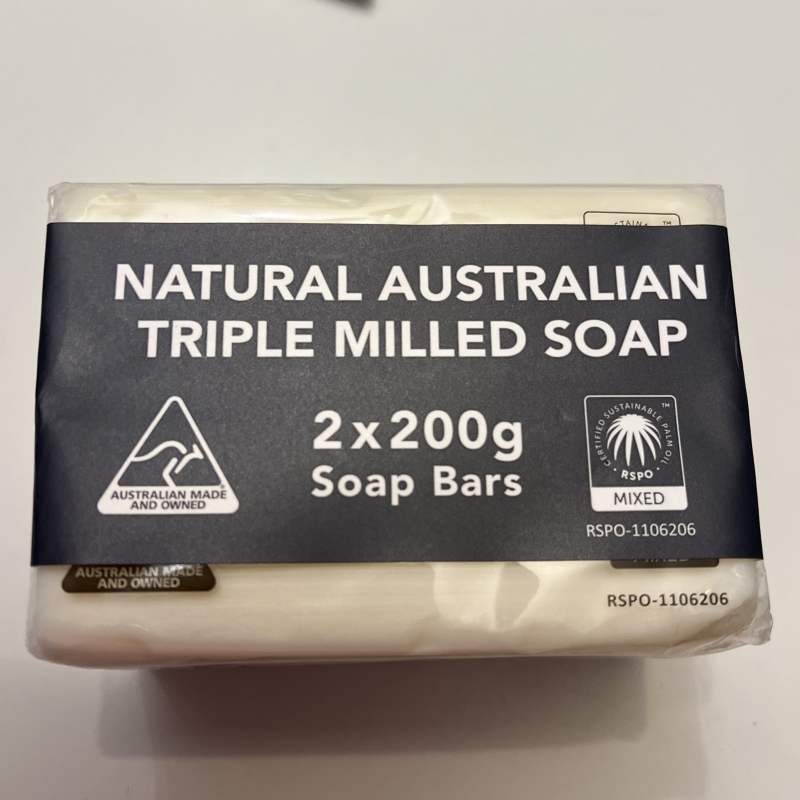 Australian Lime Basil & Mandarin Oil Soap 2 Bars 7 oz each