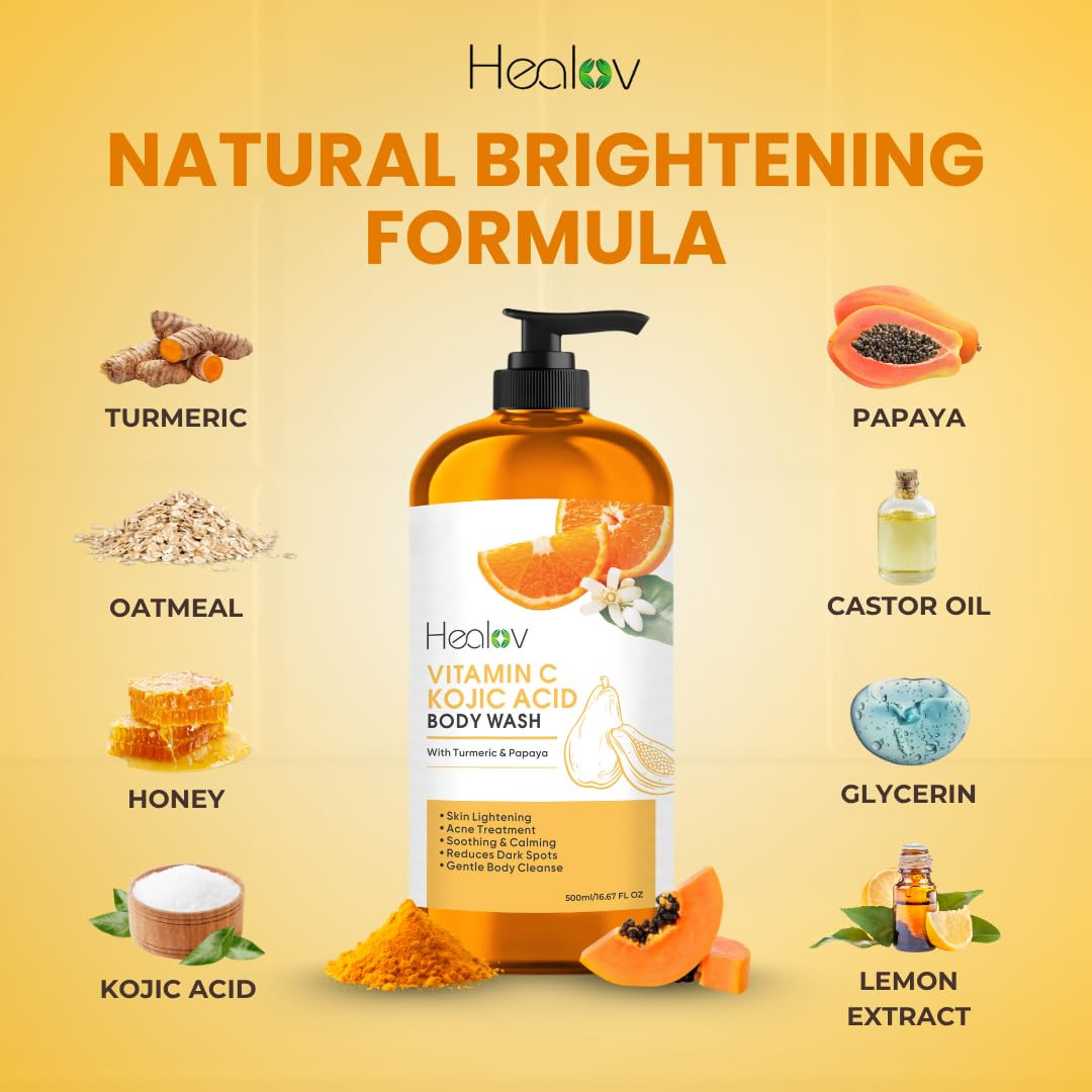 Kojic Acid Soap for Hyperpigmentation – Kojic Papaya Skin Brightening Body Wash