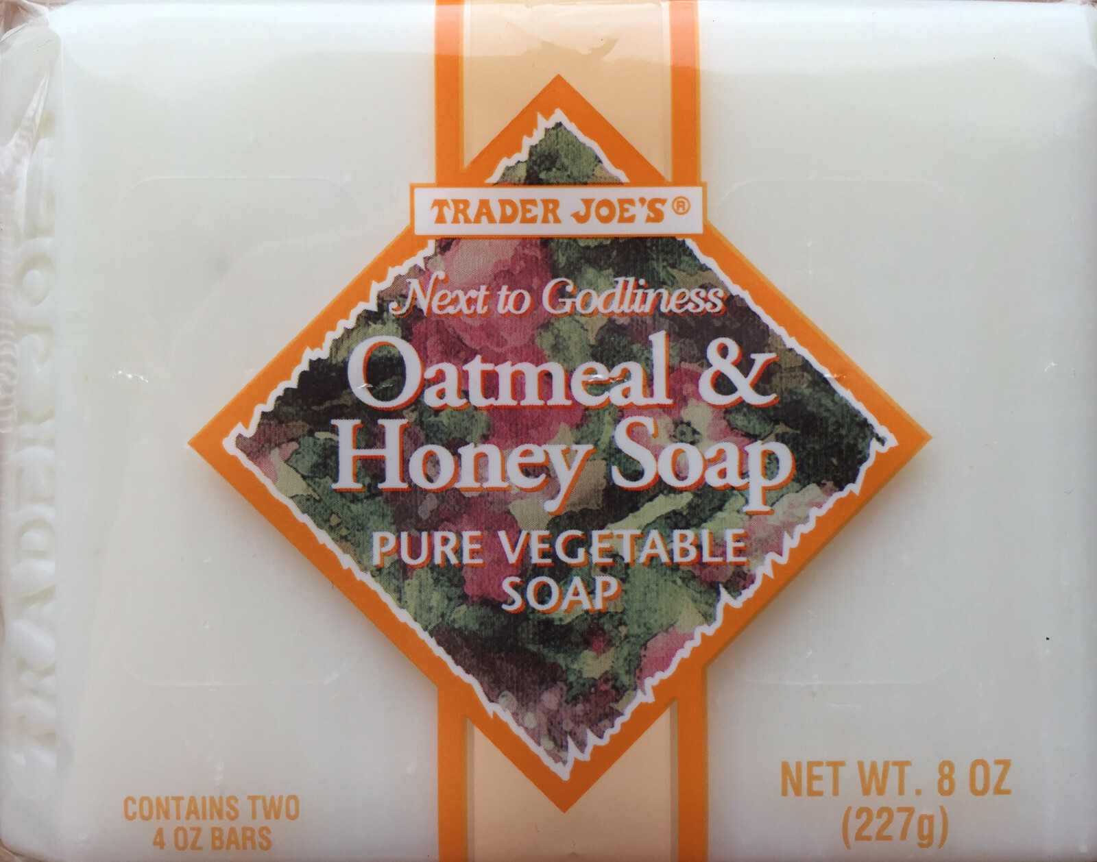 20 Bars Trader Joes Oatmeal & Honey Pure Vegetable Soap 10 X Two-packs