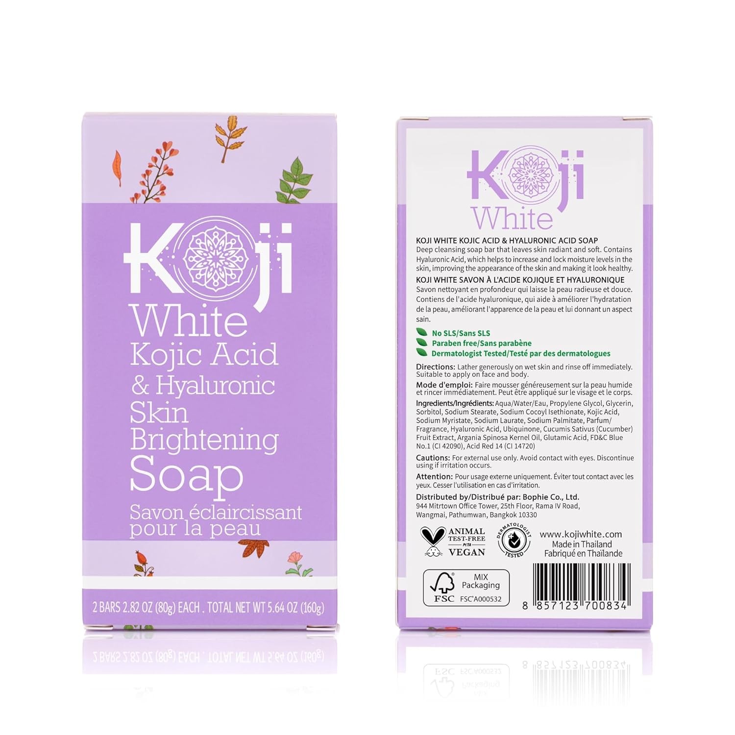 Kojic Acid Hyaluronic Acid Natural Skin Brightening Face Soap for Dark Spots