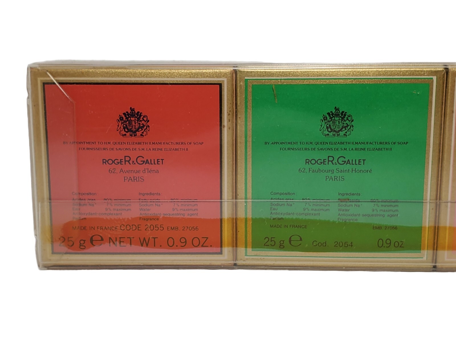 (8) Vtg ROGER & GALLET Guest Soaps Pack 0.9oz Each Luxury Paris New Old Stock