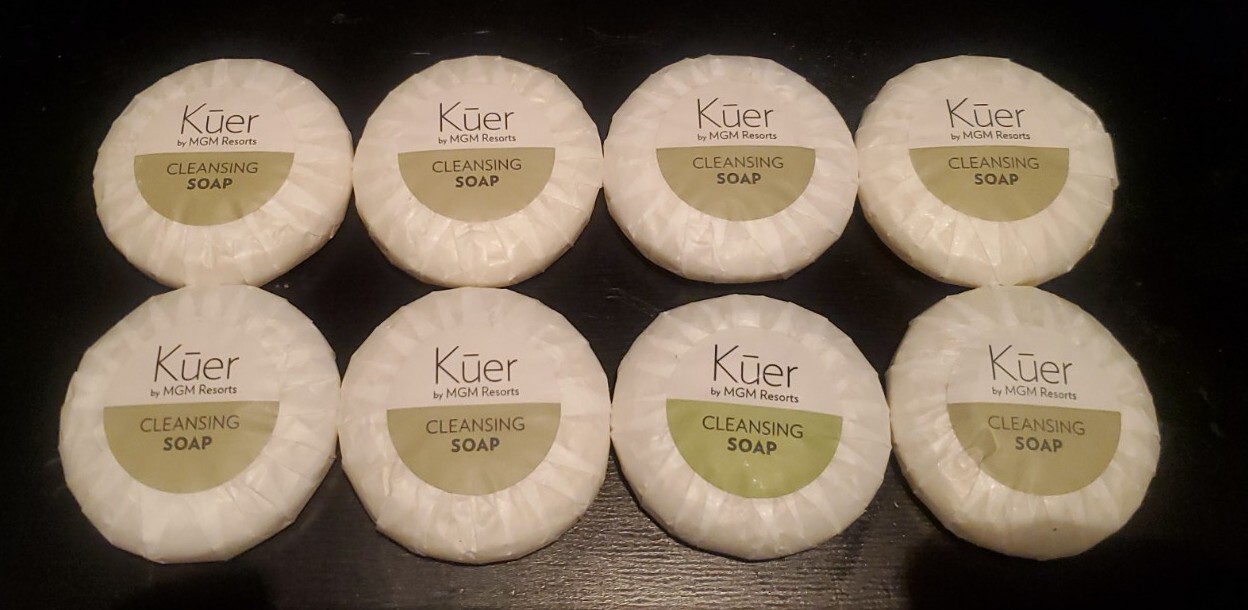 Kuer (SET OF 8) Cleansing Soap Bars Travel Size 1 oz Each – Paraben-Free
