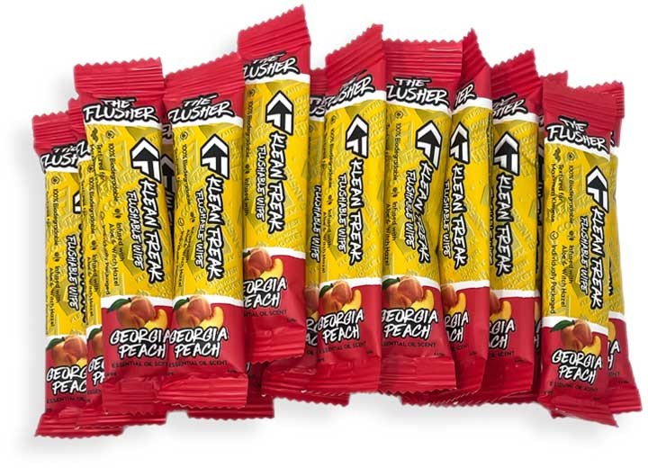 Klean Freak FHGP10 The Flusher – 100 Pack – Georgia Peach Flushable Wipes