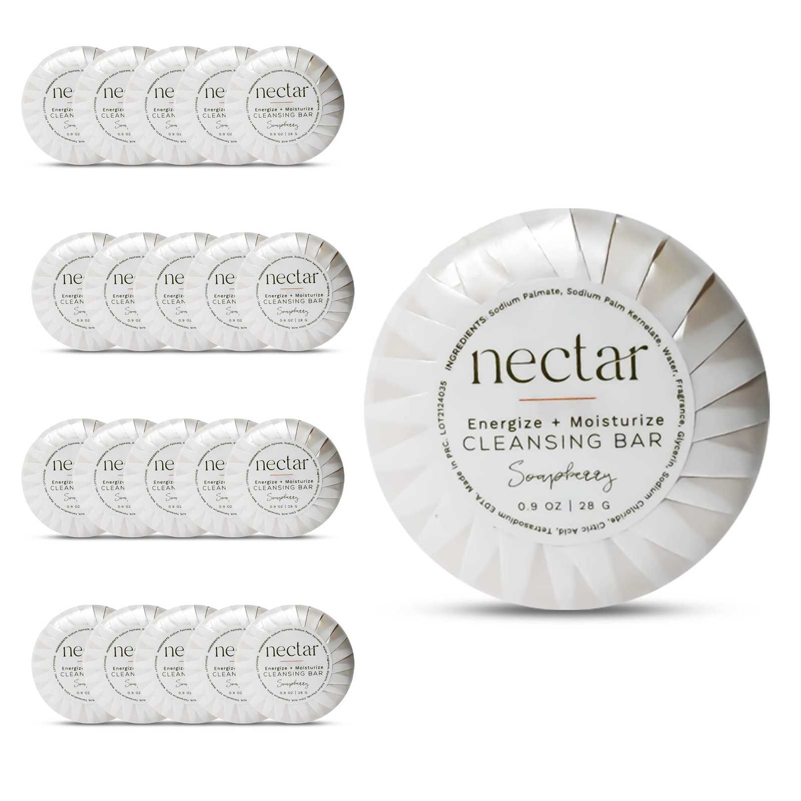 – Nectar Bulk Cleansing Bar Round | 500 Count, 0.7 oz | Sweet Orange Blossom,…