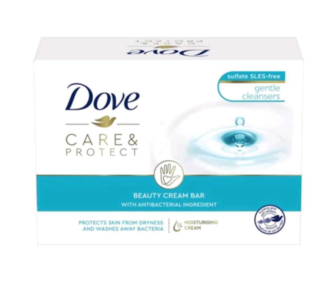 § DOVE (1) 3.52 Oz. (100g) Bar 🩵🫧 ●CARE & PROTECT● 🩵🫧 Beauty Bar Soap 🫧.