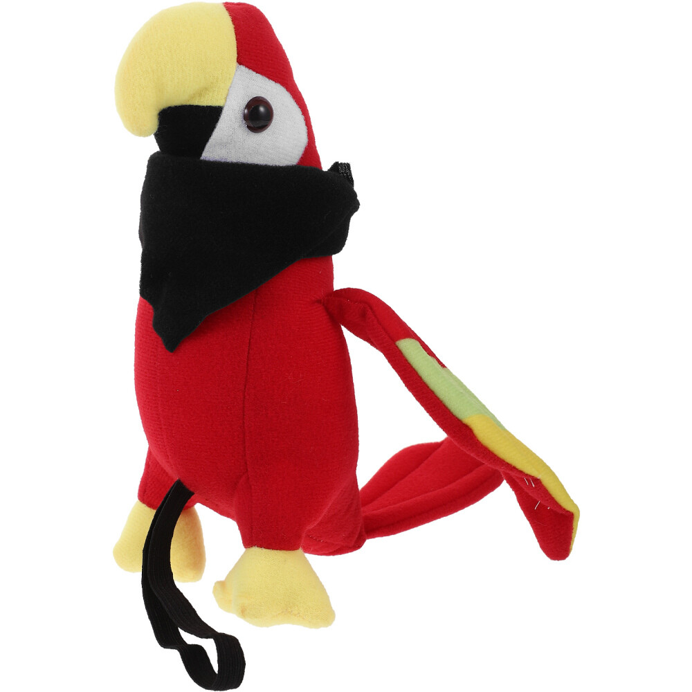 Pirate Parrot Cartoon Parrot For Shoulder Halloween Cosplay Parrot Stuffed Toy