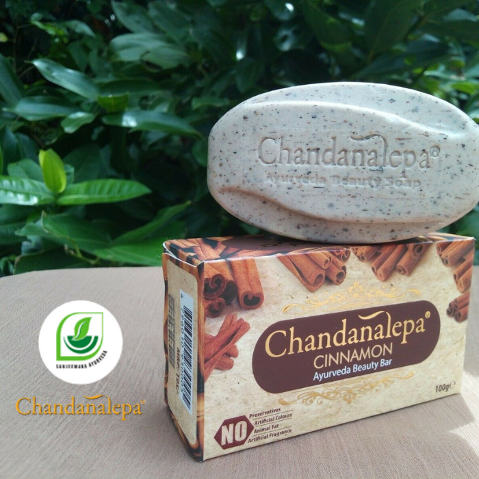 Ceylon Chandanalepa Cinnamon Ayurveda Beauty Bar Soap 100g