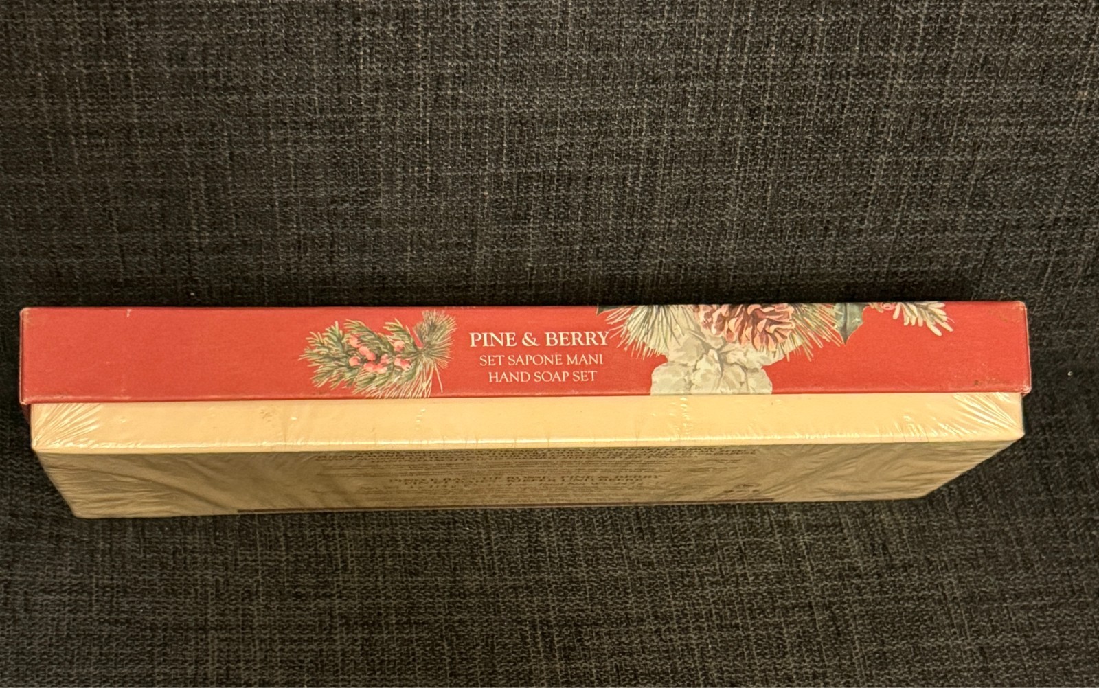 La Florentina Luxury Natural Pine & Berry Bar Soap Set -3x14oz Handmade In Italy