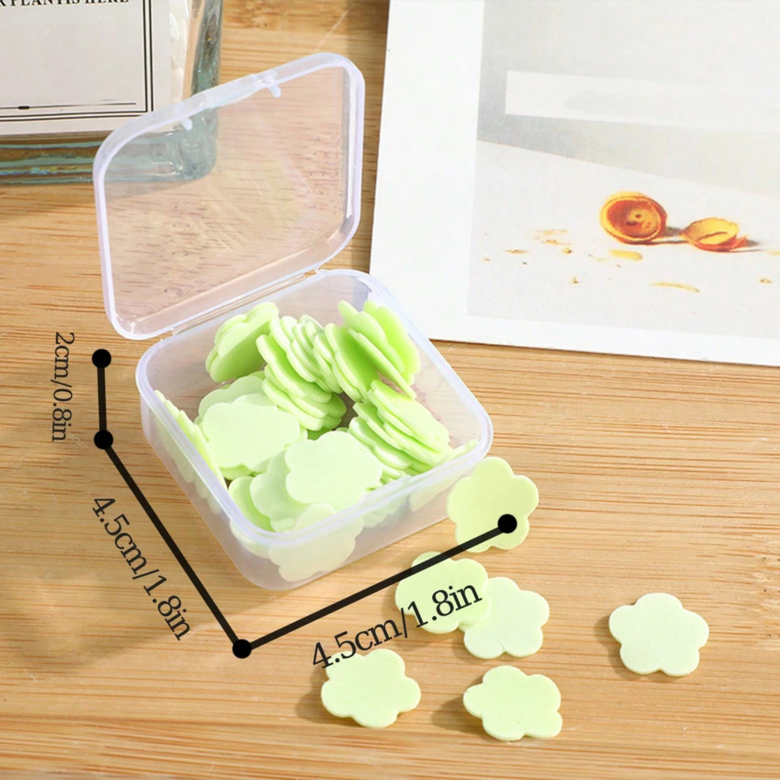 Soap Sheets 300Pcs Boxed Travel Disposable Paper Soap Hand Wash Camping Hiking