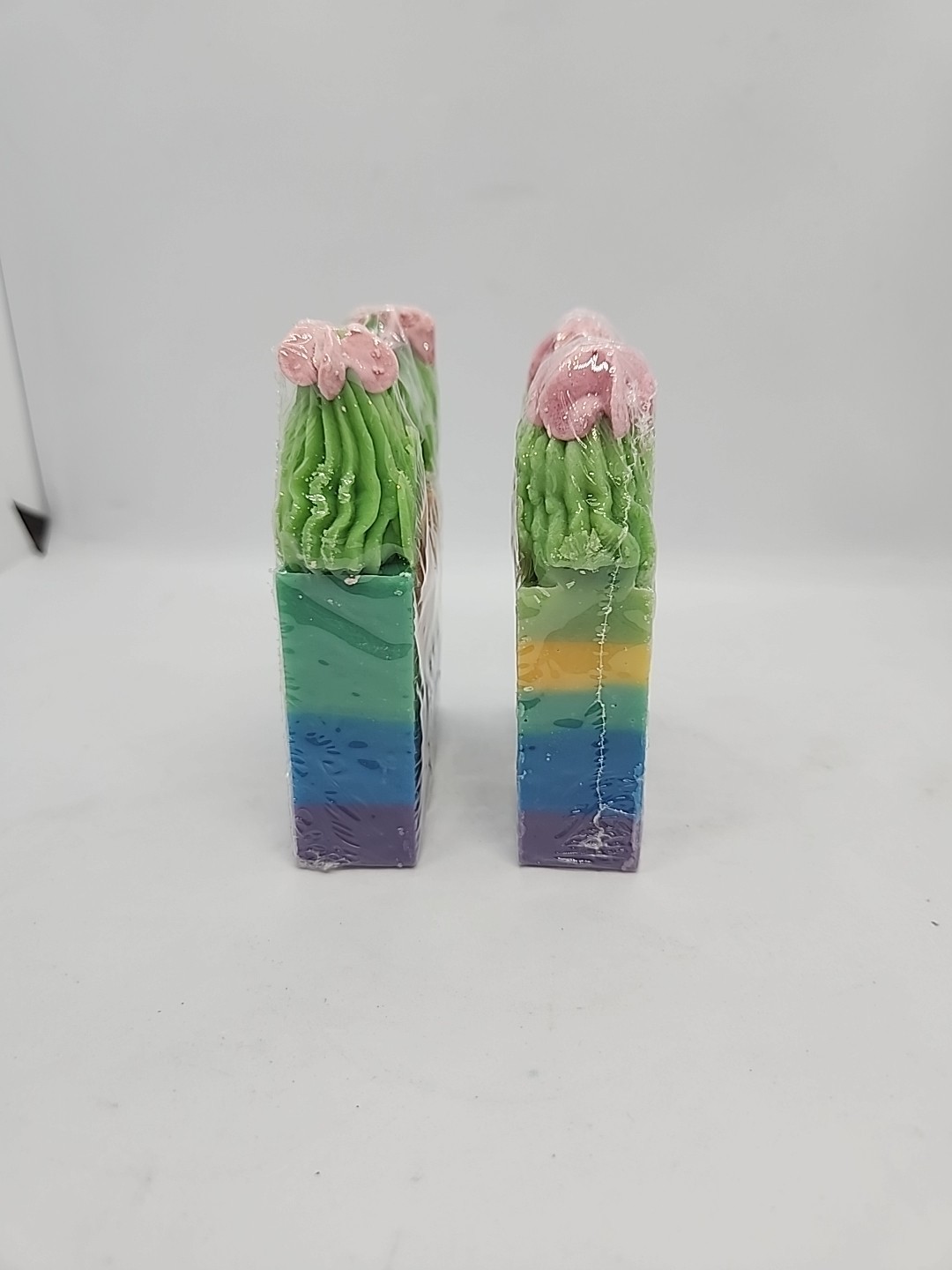 Na Tru Hndmade Soap Rainbow Cactus Set Of 2