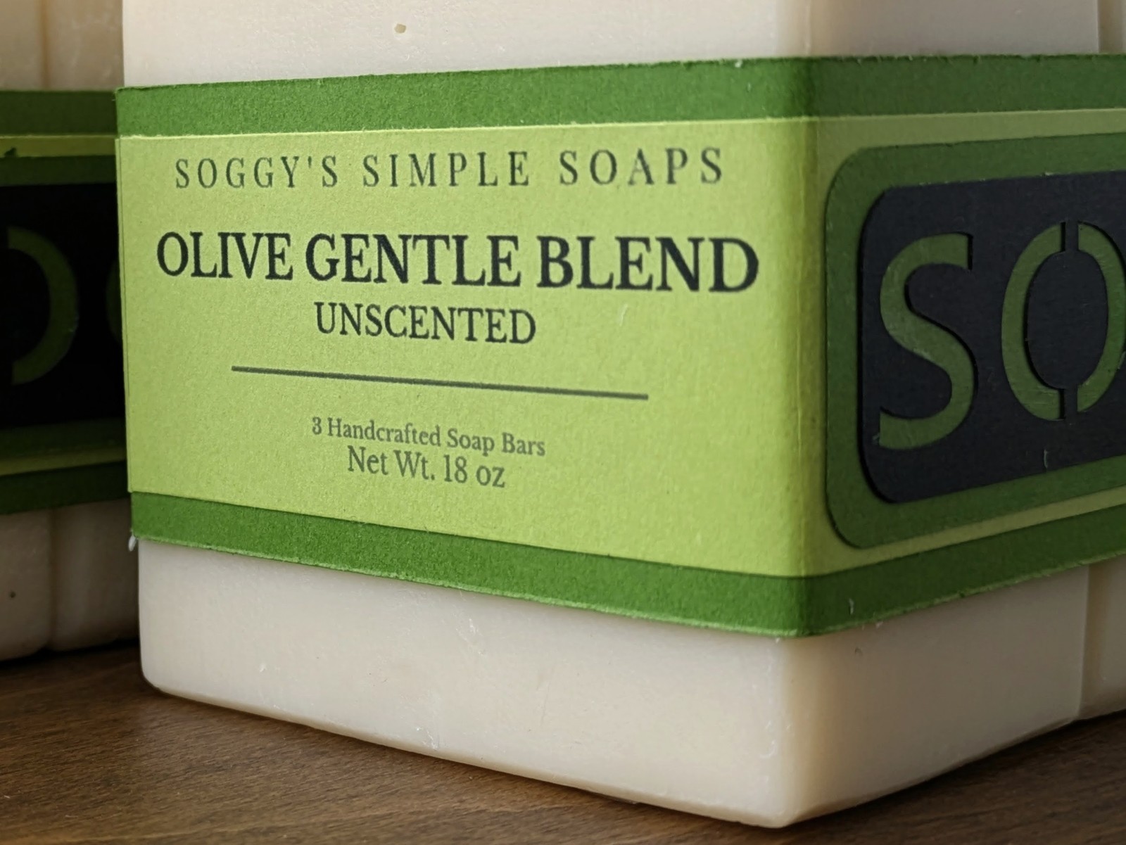 Olive Oil Soap Bars Set of 9 Unscented Handmade Cold Process Bulk Lot Gift