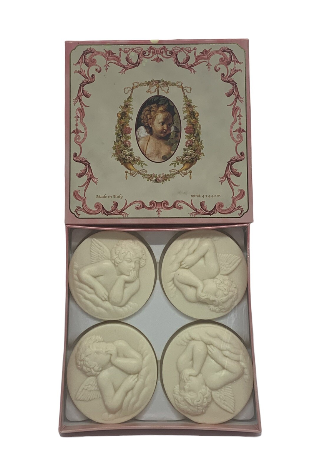 Saponificio Artigianale Fiorentino 4 – 4.40 oz Soap Set Cherub Cupid Angel Wings