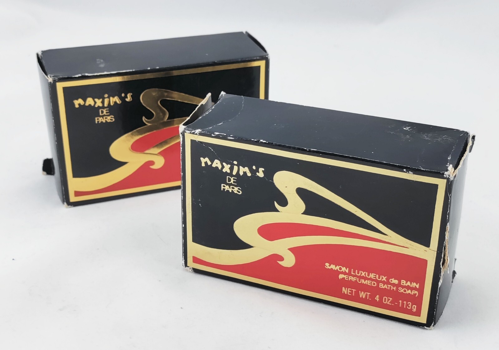 Maxim’s De Paris Lot Of 2 Perfumed Bath Soaps 4 Oz 113G Each