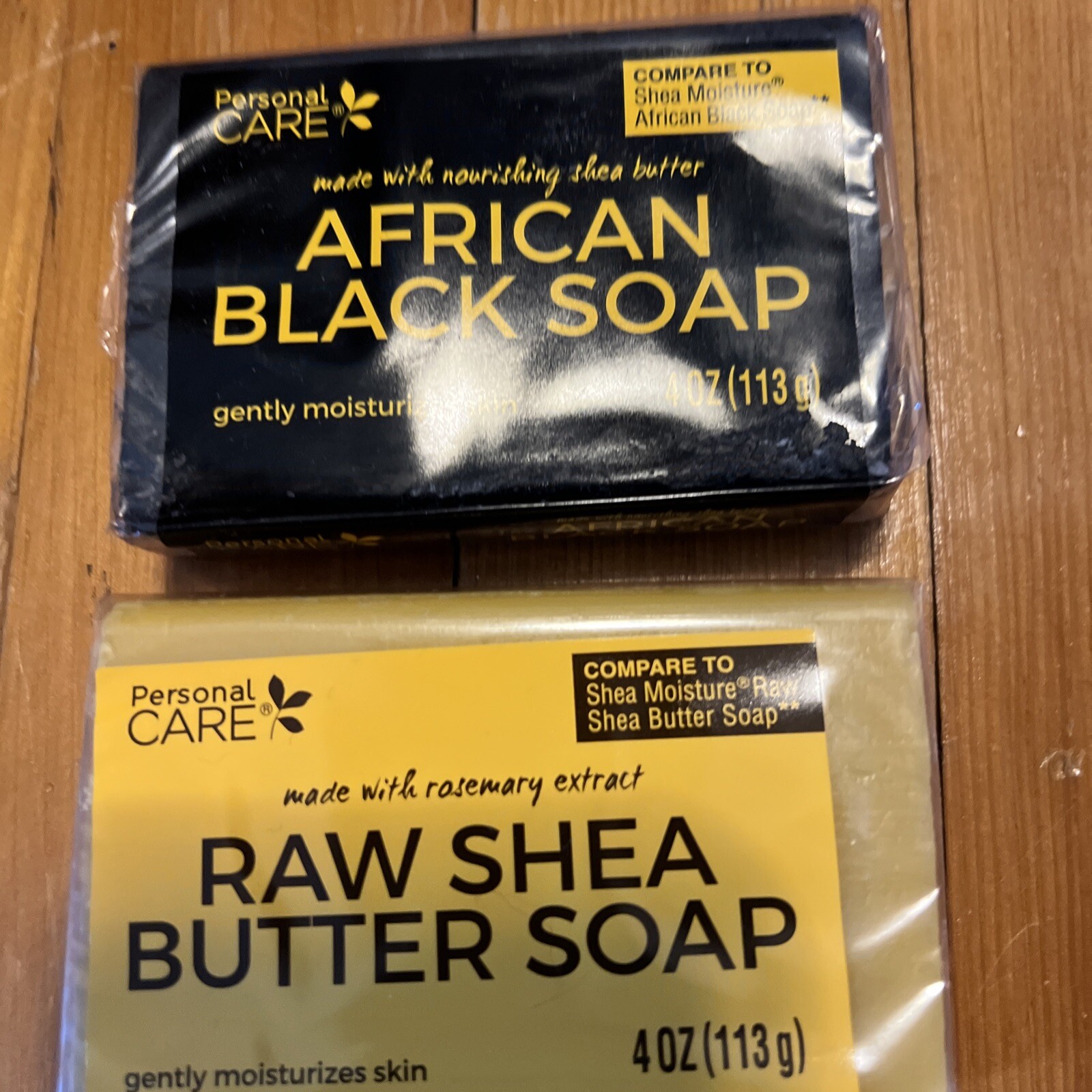 Personal Care African Black Soap and Shea Butter Soap 4oz BARS QUANTITY OF 2