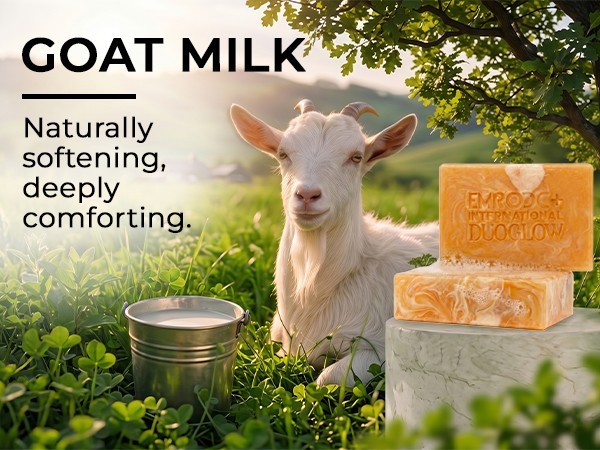 Brightening Goat Milk Soap with Glutathione and Kojic Acid, 2 Pack (3.52oz Each)