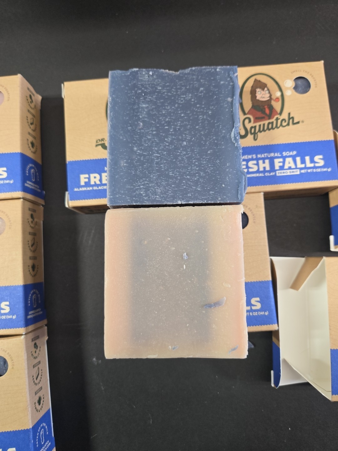 ( LOT OF 5) Dr. Squatch MEN’S NATURAL Bar Soap FRESH FALLS Scent 5 oz Each Bar