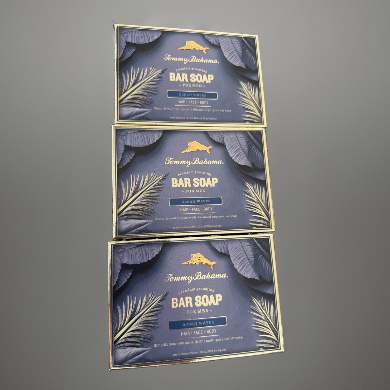 3-Pack Tommy Bahama ~ Ocean Waves Bar Soap 10 oz Each new