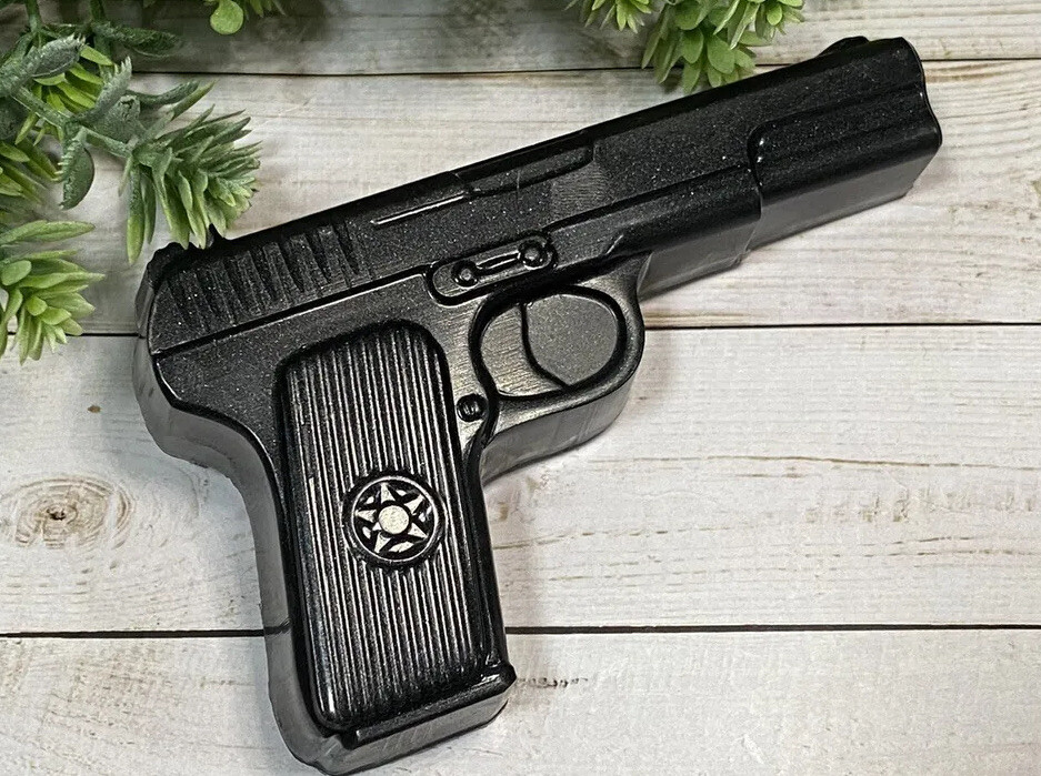 1 Gun Shaped Soap-Gift for Him-Gift for Men-Pistol Soap-Men’s Gift-Military Gift