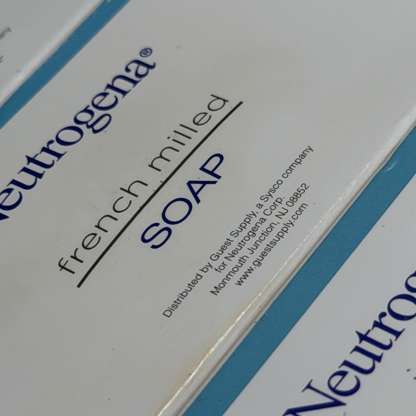 Neutrogena French Milled Soap Bar Lot of 3 Individually Boxed Travel Guest Size