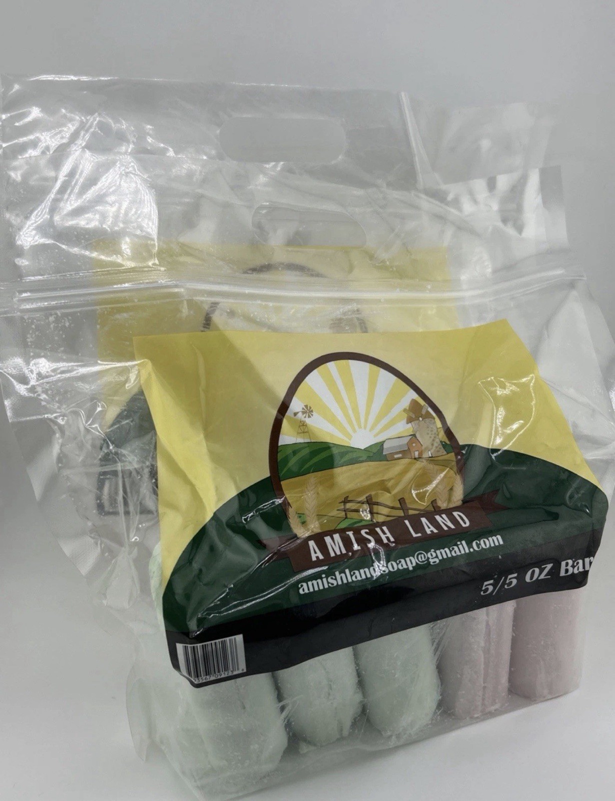 2 BAGS Amish Land Bar Soap 5 Large Bars Each (10 Bars TOTAL)