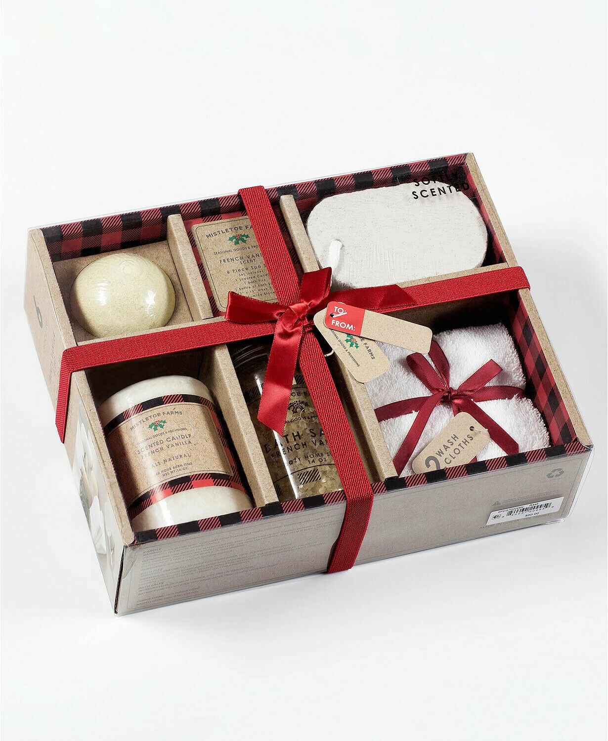 Spa Gift Set Mistletoe Farms 6 Piece Holiday Spa Gift Sets for her / him