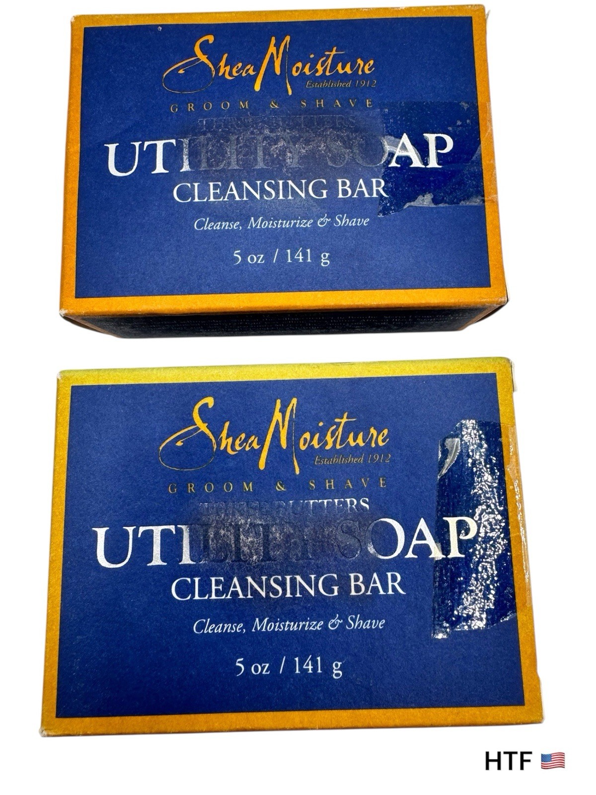 Shea Moisture Three Butters Utility Soap Cleansing Bar 5 oz, 2 Bars