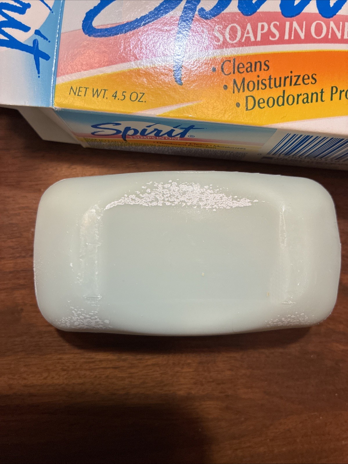 Lot Of 3 Vintage SPIRIT Bar Soap Blue Bath Size 4.5 Oz