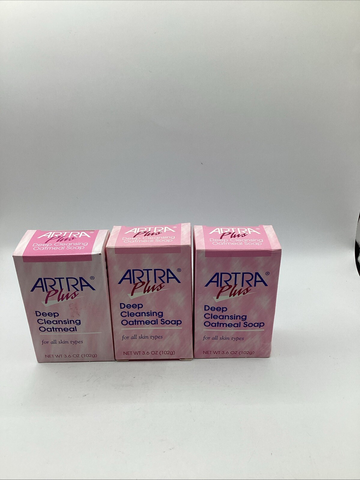 Lot of 3 Artra Plus Deep Cleansing Oatmeal Soap 3.6 oz each NEW