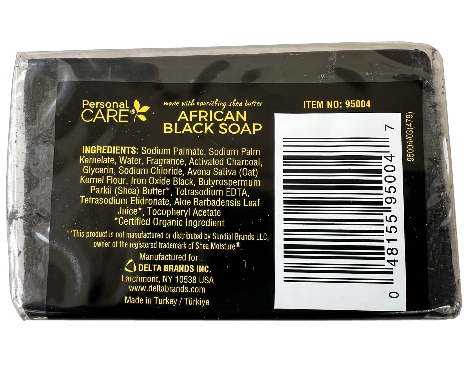 Personal Care AFRICAN BLACK SOAP Gentle Moisturizer With Shea Butter 4 oz-2Bars