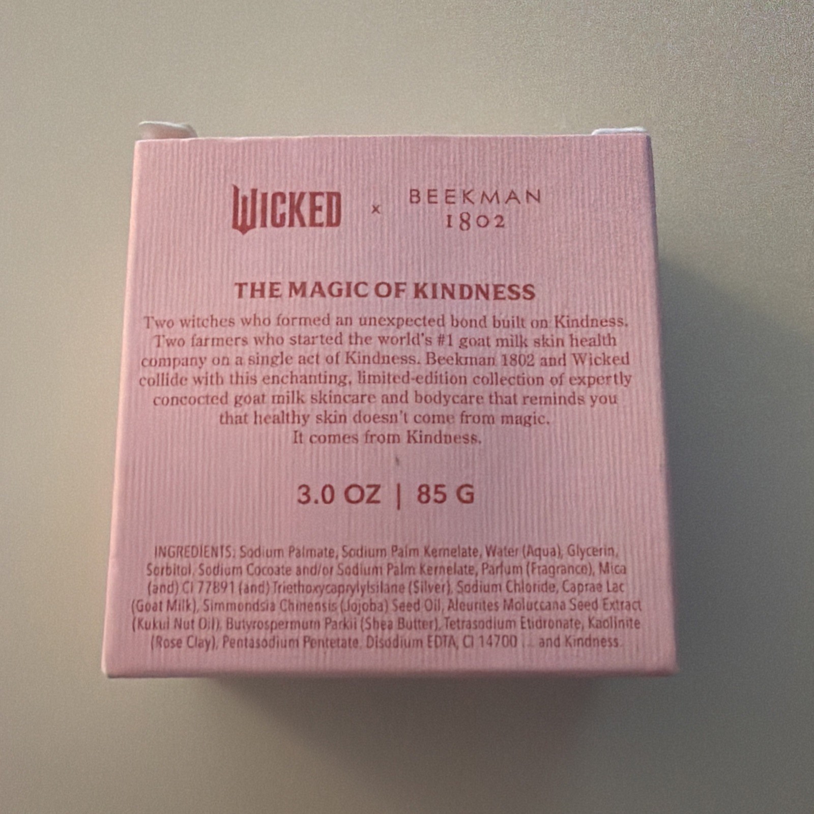 Beekman 1802 x Wicked Glinda Pink Perfection Goat Milk Soap 3.0 OZ ~ NEW