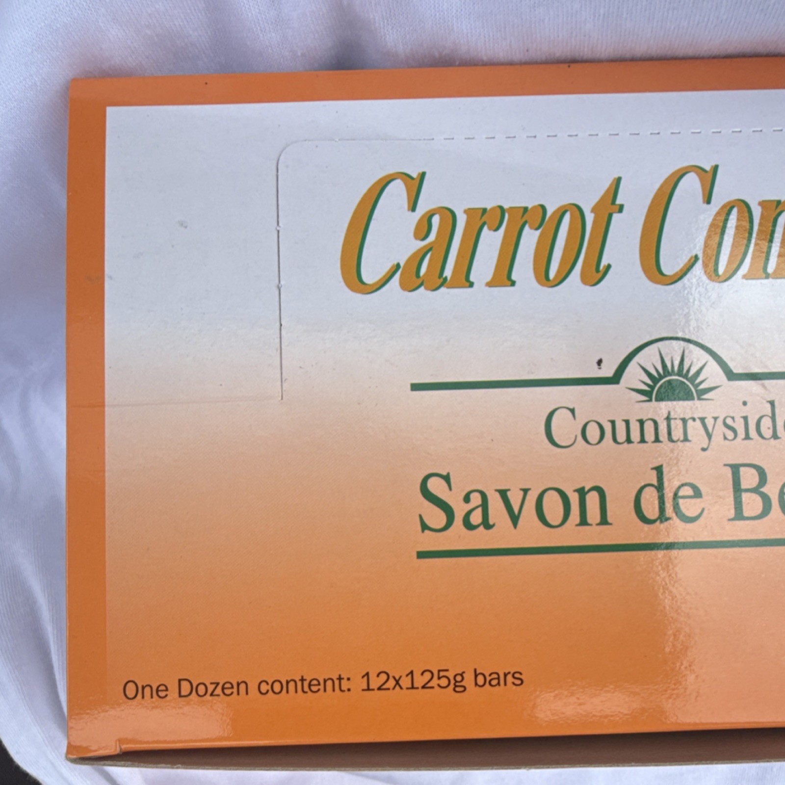 Countryside Quad-Milled Carrot Extract Savon de Beaute Beauty Bar 125g