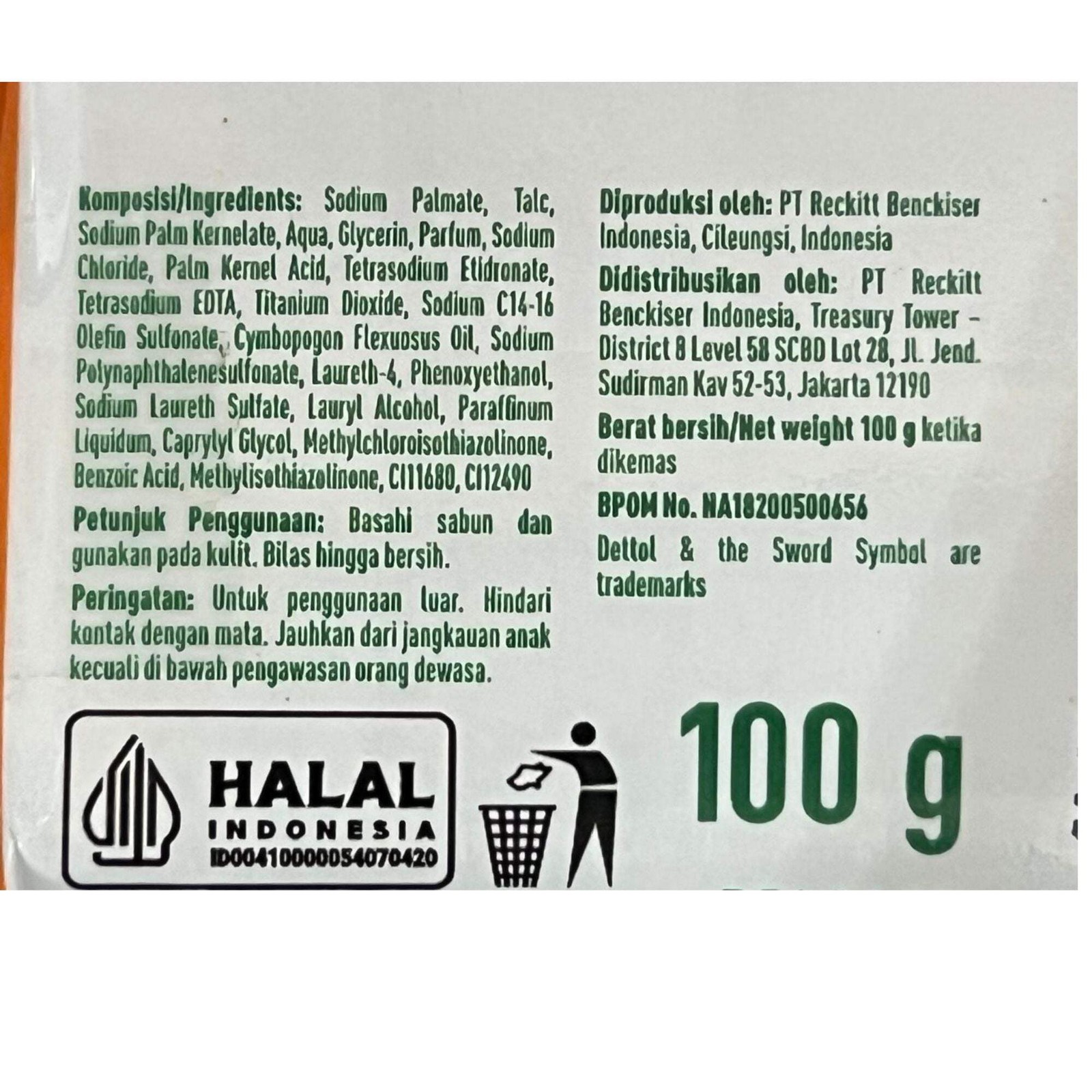 Dettol Lasting Fresh Antibacterial Bar Soap – 100g