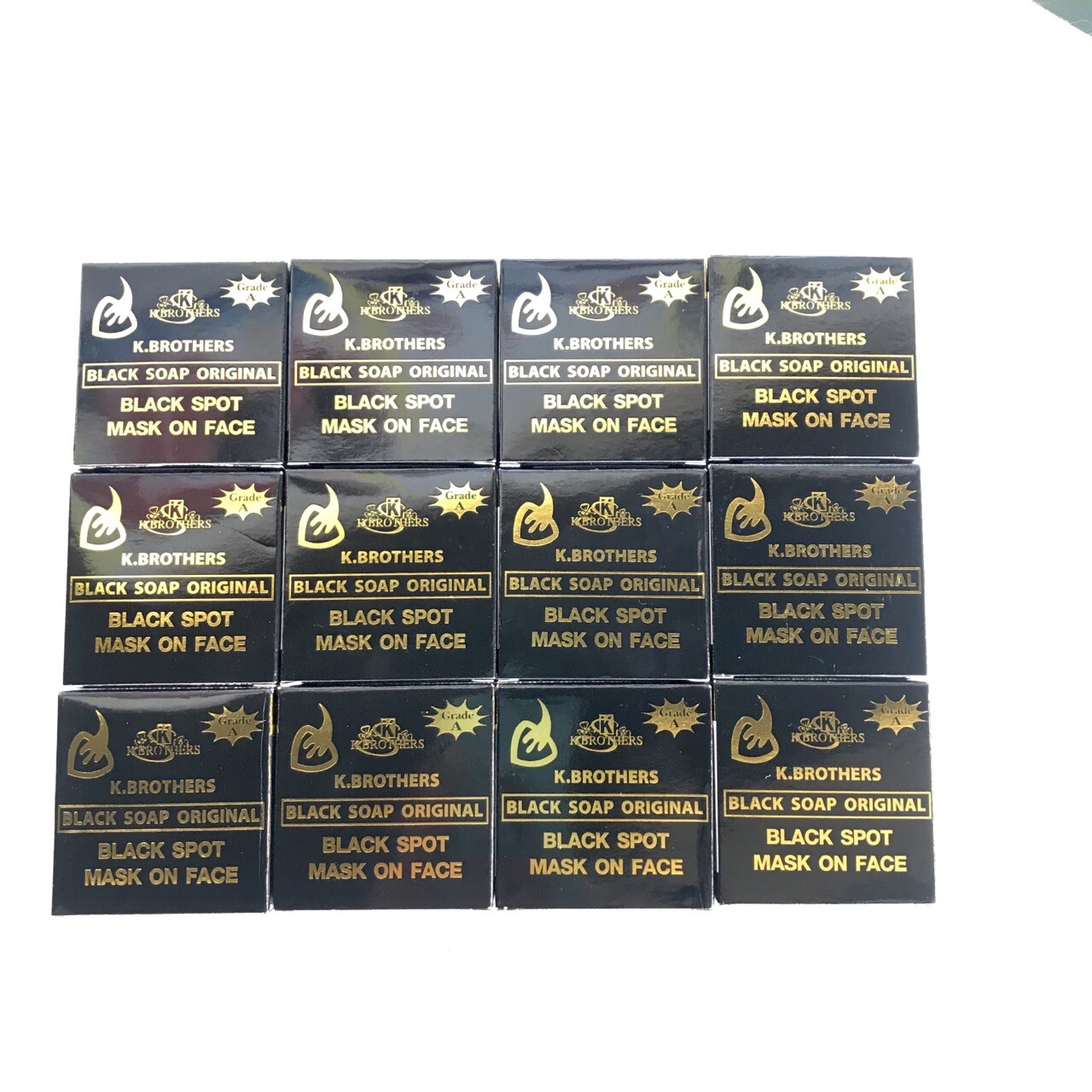 24x K-BROTHERS Original Beauty Care Face Out For Black Spot Whitening Soap 50g.