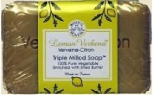 Set of 3 Bisous De Provence Lemon Verbena Triple Milled Soap – with Shea Butter