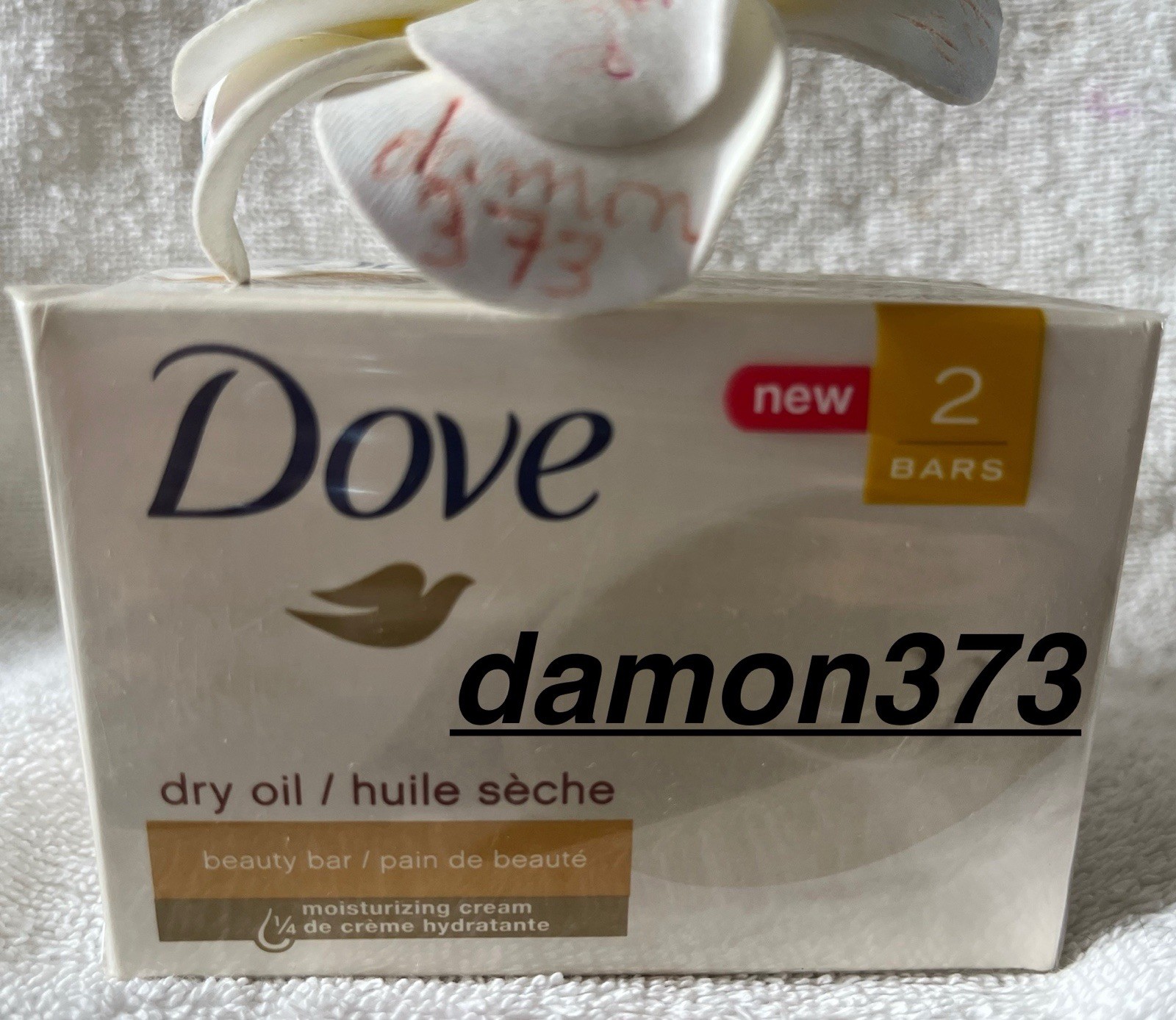 DOVE***DRY OIL***Beauty Bar (2 BARS)~~~4 OZ/113g EACH BAR~~~BRAND NEW/SEALED