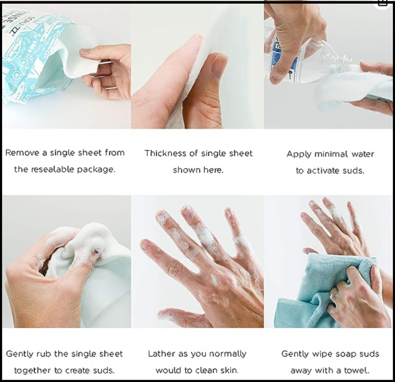 Disposable No Rinse Bathing Wipes – 25 Pack – All-in-1 Single Use Shower Wipes**