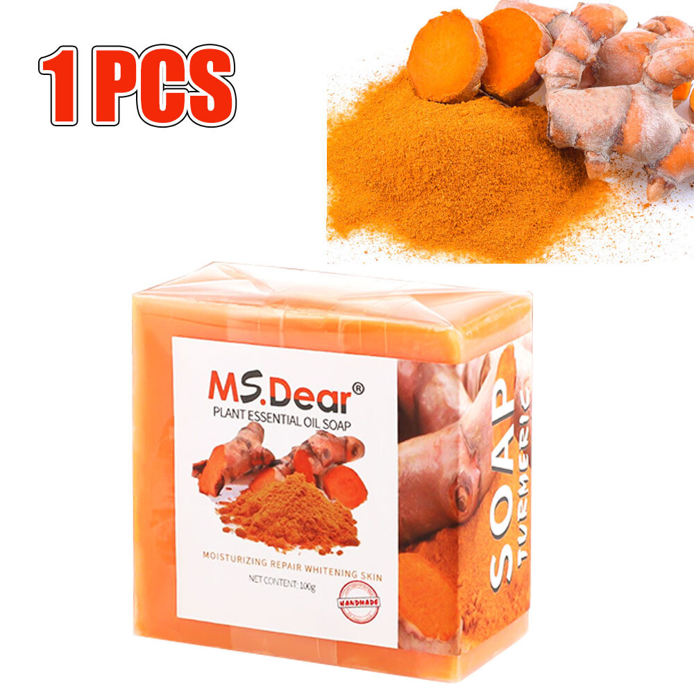 3/1x Tumeric Soap Skin Whitening Dark Spots lightening Acne Brightening Turmeric