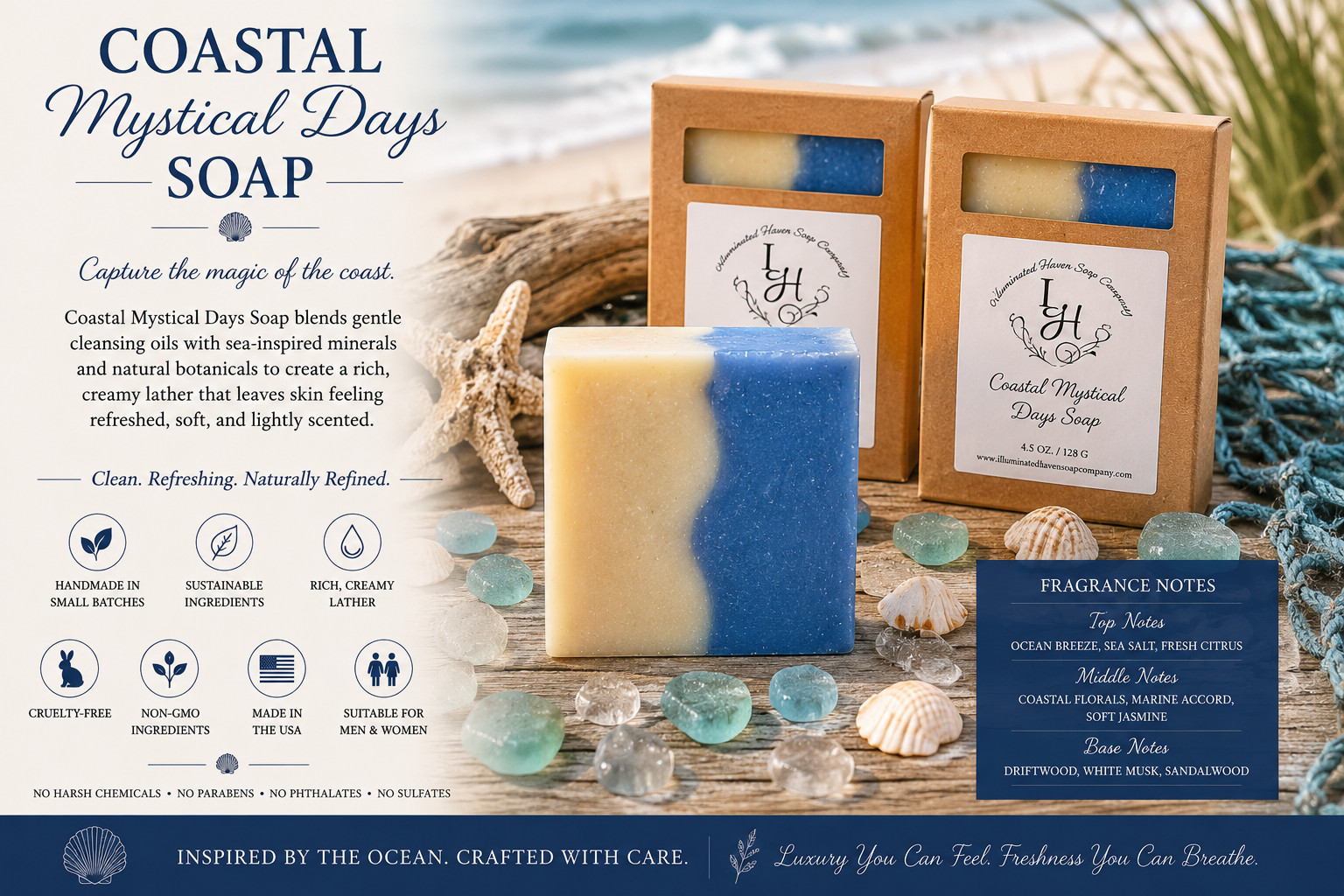 Handmade Artisan Soap Bar Natural Bath Soap Shea Butter USA Made Moisturizing
