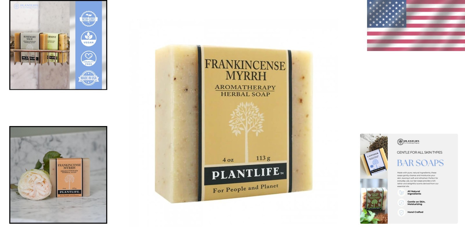 Organic Frankincense Myrrh 4oz Soap – Herbal Luxury for All Skin Types