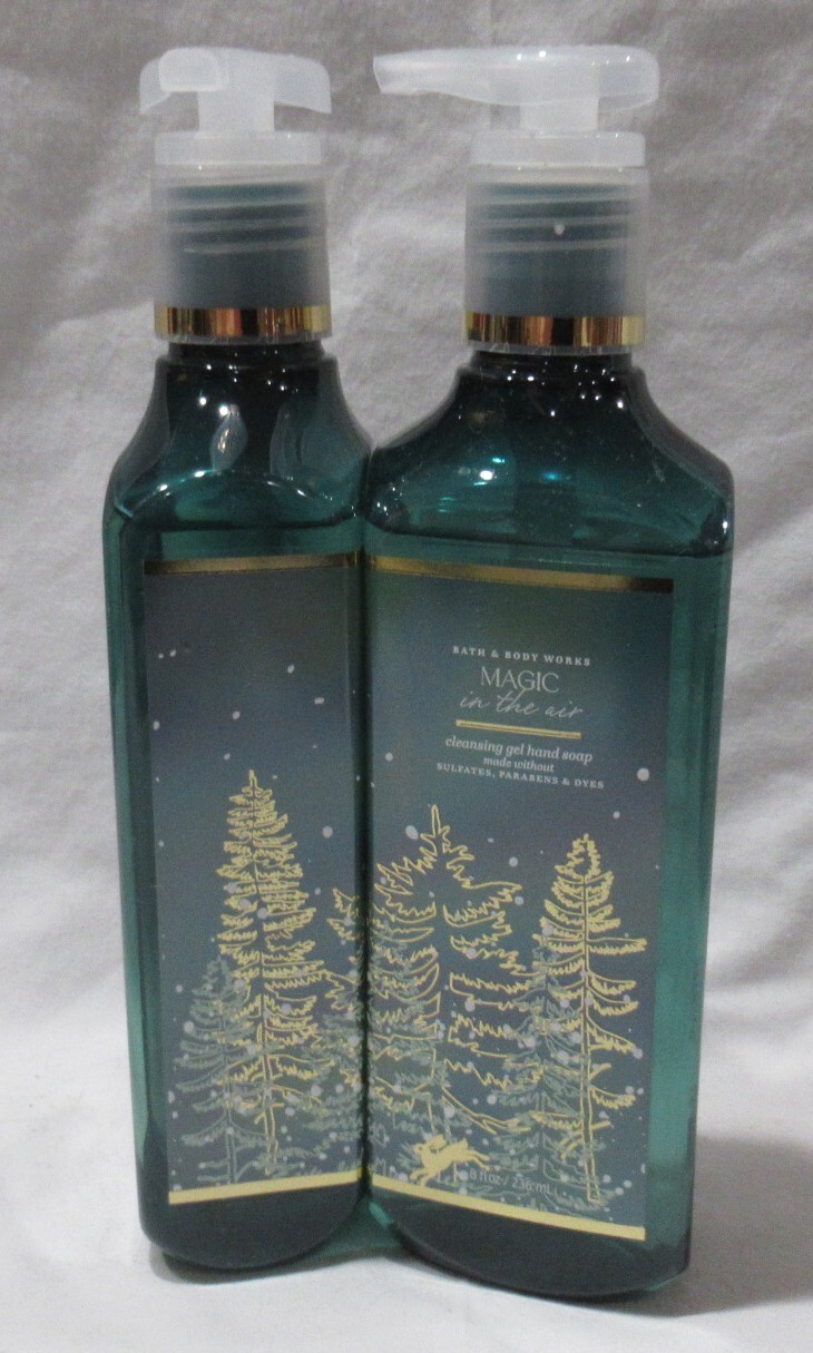 Bath & Body Works Cleansing Gel Hand Soap Lot Set of 2 MAGIC IN THE AIR