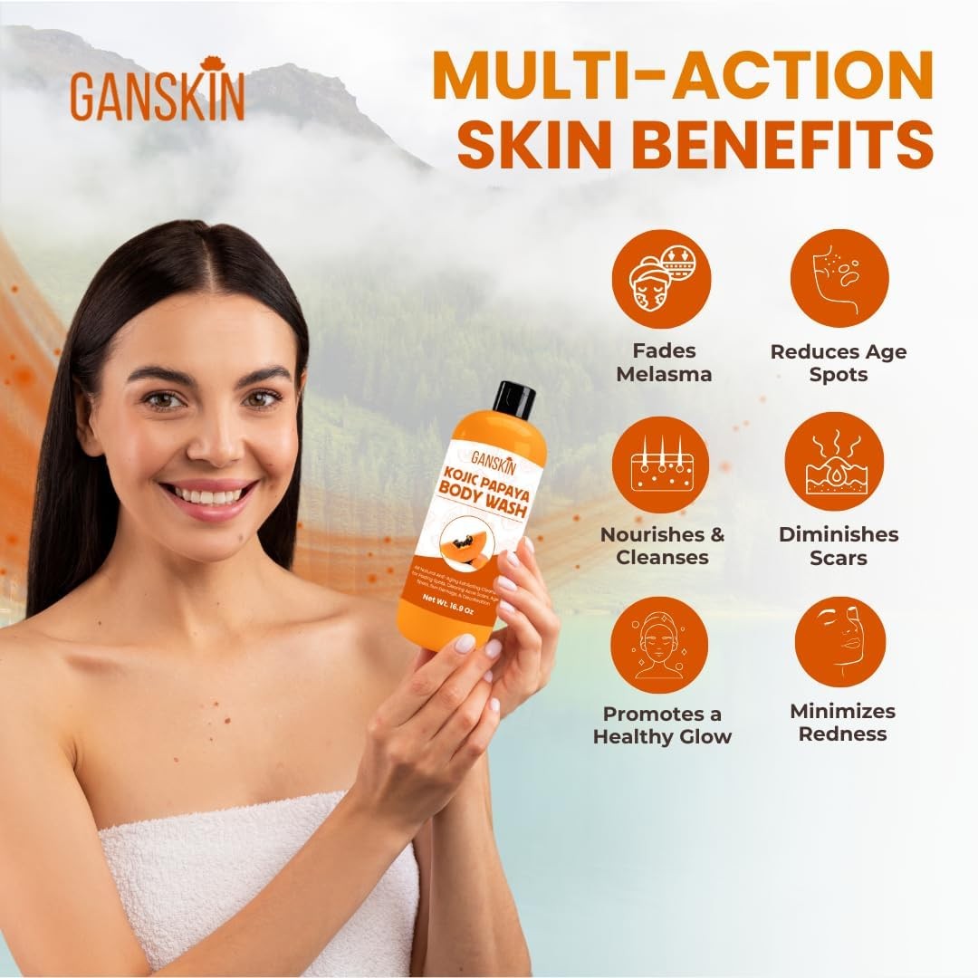 Kojic Acid Soap for Hyperpigmentation – Skin Brightening Kojic Papaya Body Wash