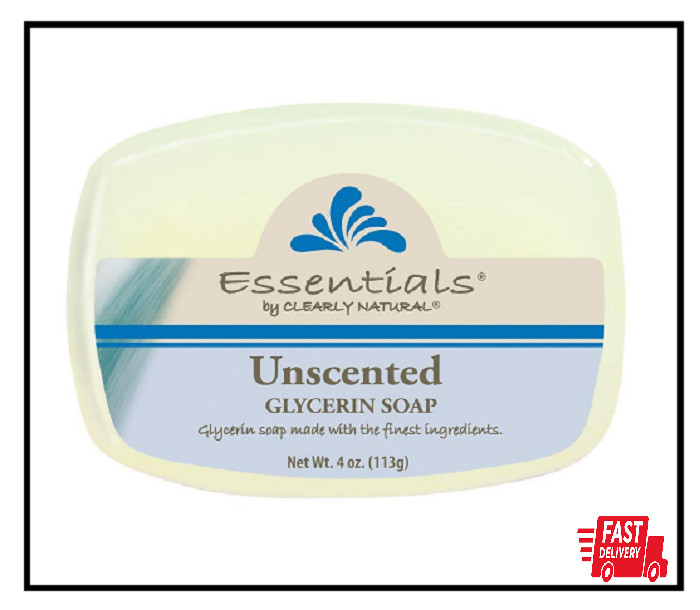 Essentials by Glycerin Bar Soap, Unscented, 4-Ounce, Pack of 12 – CASE
