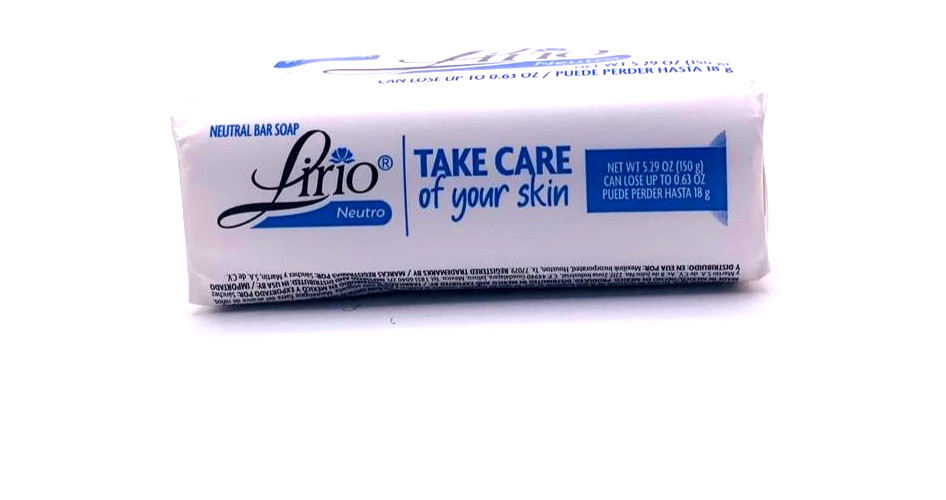 2-Pack Lirio Neutro Neutral Soap Bars 5.29 oz Each Daily Bath Soap