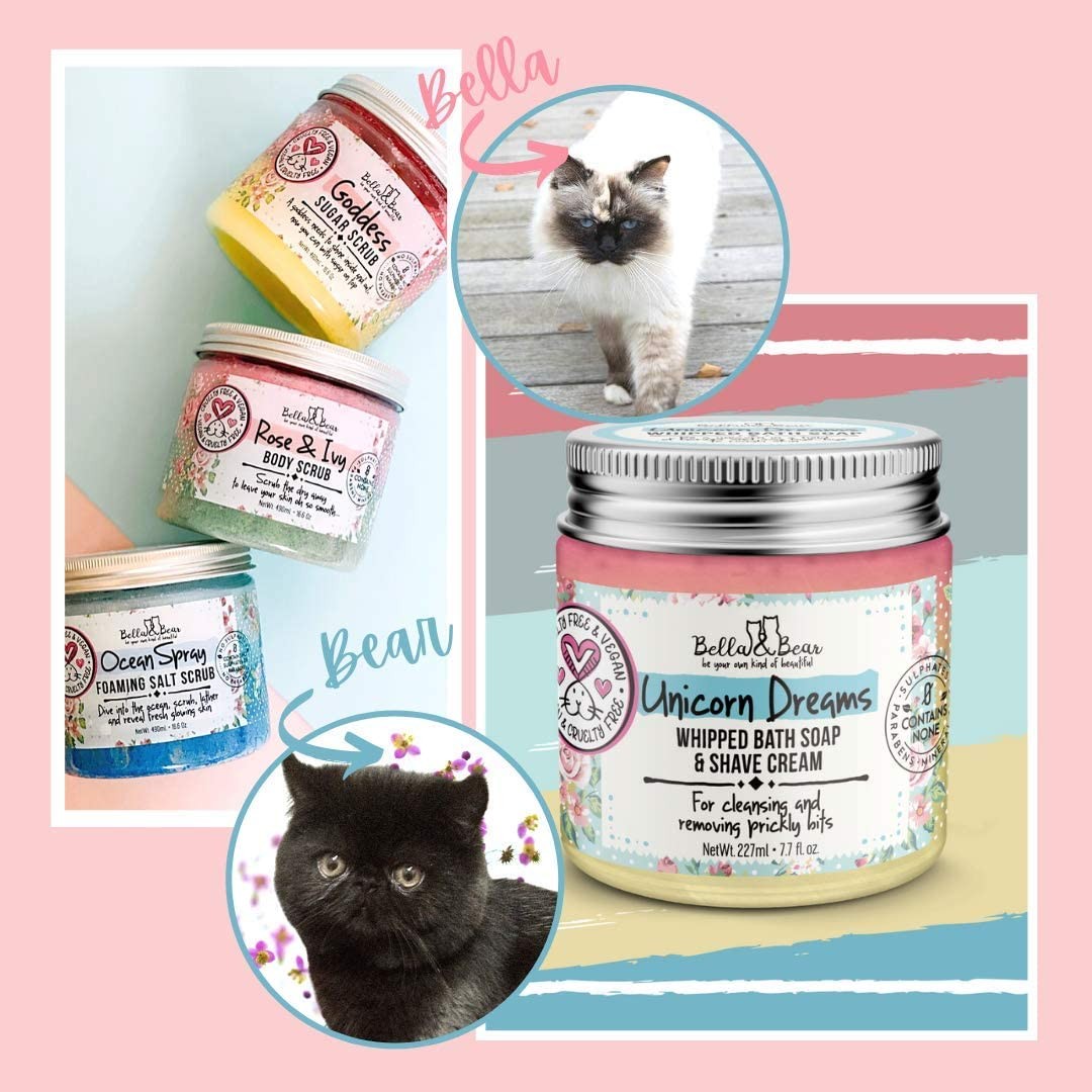 Bella & Bear Unicorn Dreams Whipped Bath Soap, SLS , Paraben , Cruelty-, Vega…