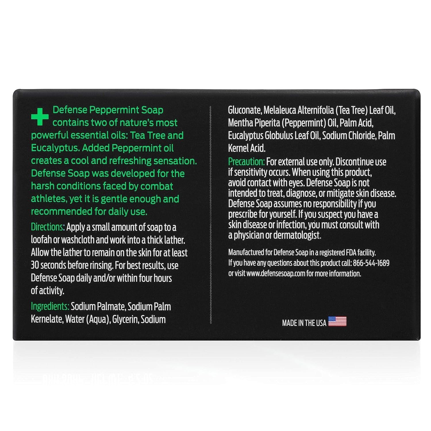 Men’s Hypoallergenic Peppermint Bar Soap – Tea Tree Oil for Sensitive Skin