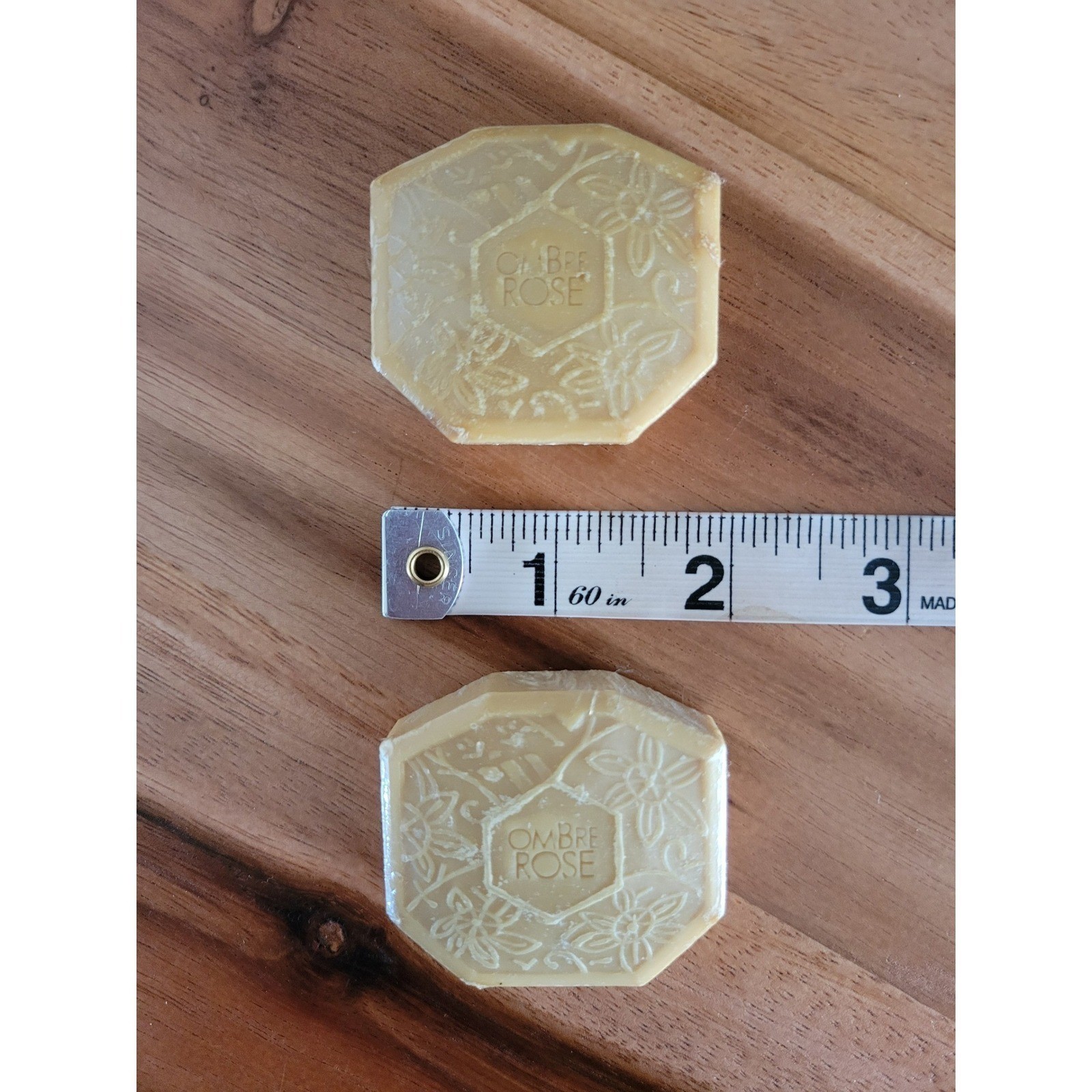 Ombre Rose Bar Soap Amber Vintage Jean Charles Brosseau Set of 2 France