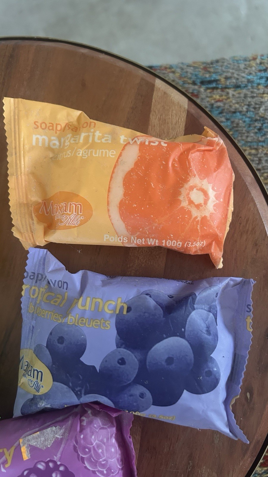 LOT (5) Maxam Soap Bars From Fruit Series Multi Fruit Scents Discontinued