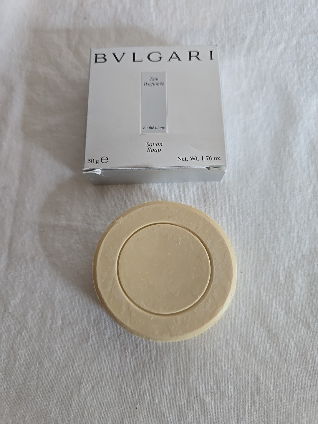 NIB (Bulgari) Bvlgari Eau Parfumee Au The Blanc Savon Soap Bar 1.76 Oz/50g